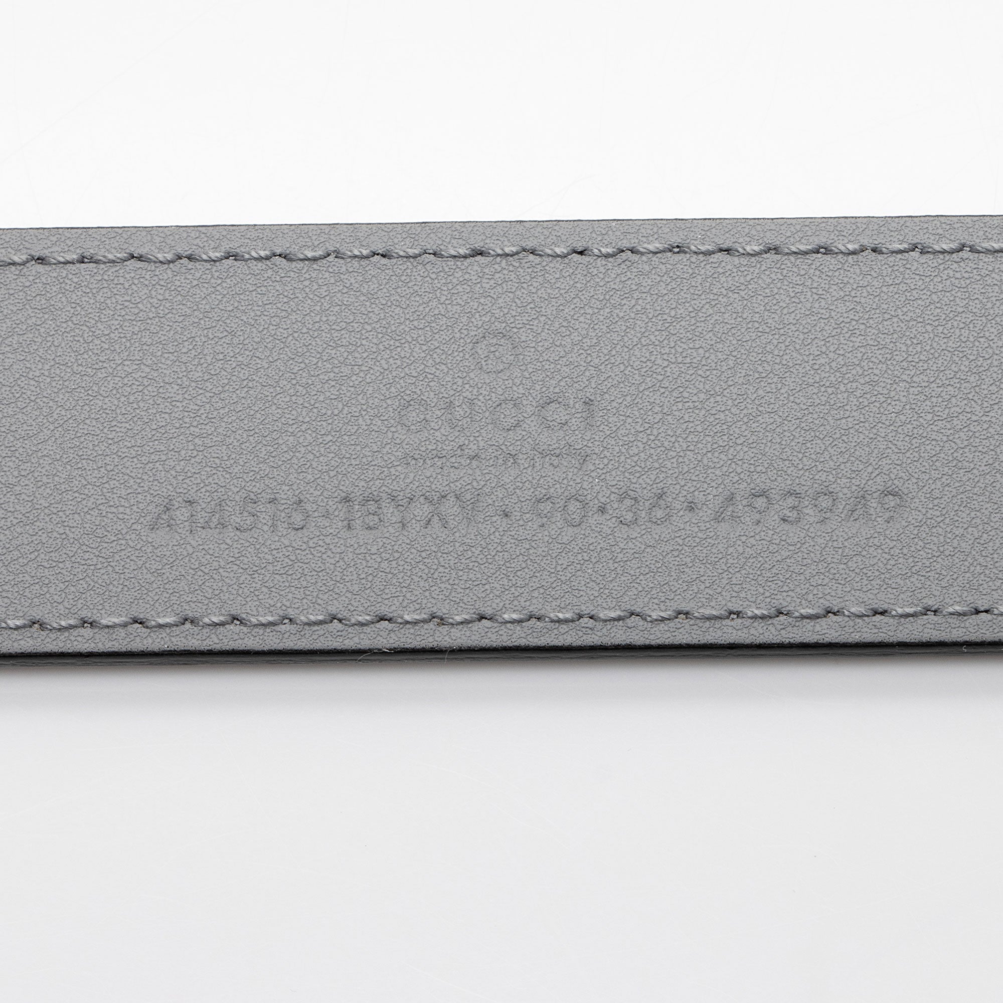 Gucci Leather GG Marmont Monochrome Belt - Size 36 / 90 (SHF-Q0vlr0)