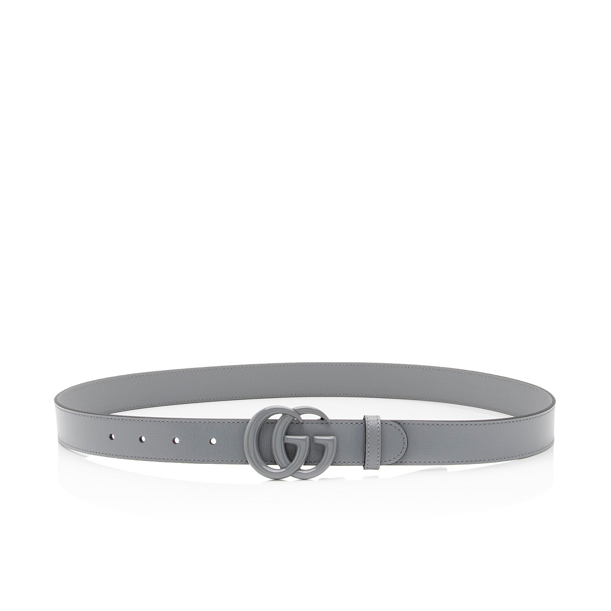 Gucci Leather GG Marmont Monochrome Belt - Size 36 / 90 (SHF-Q0vlr0)