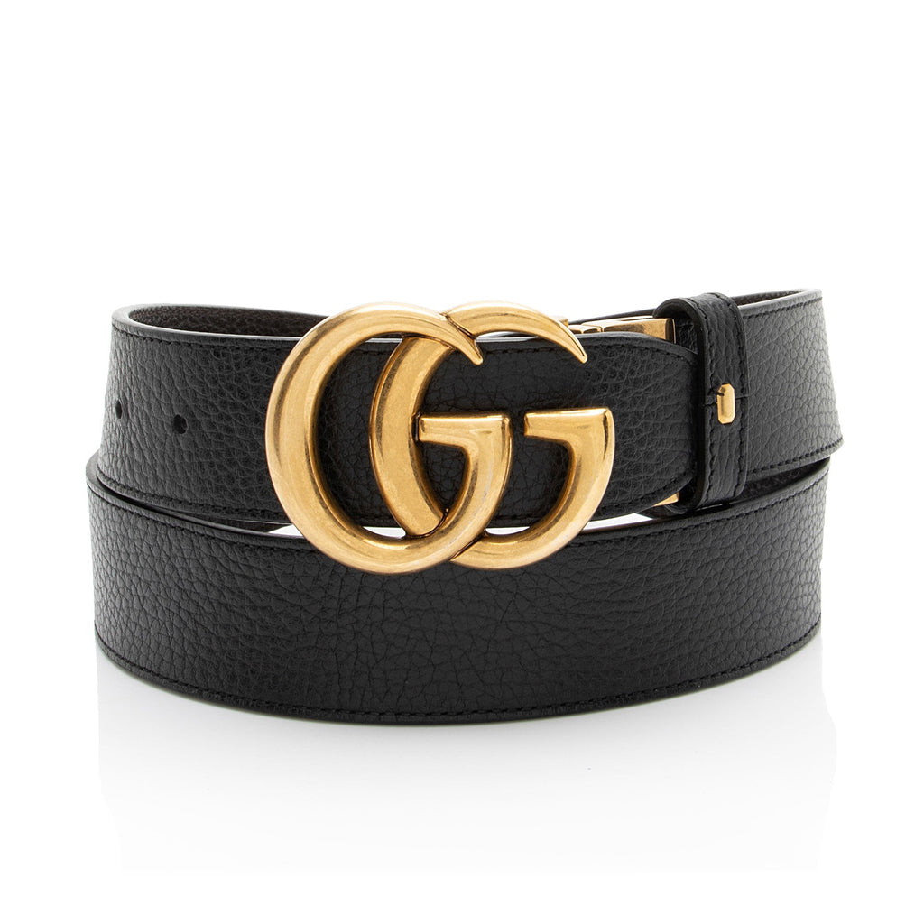 Gucci Leather GG Marmont Reversible Belt - Size 38 / 95