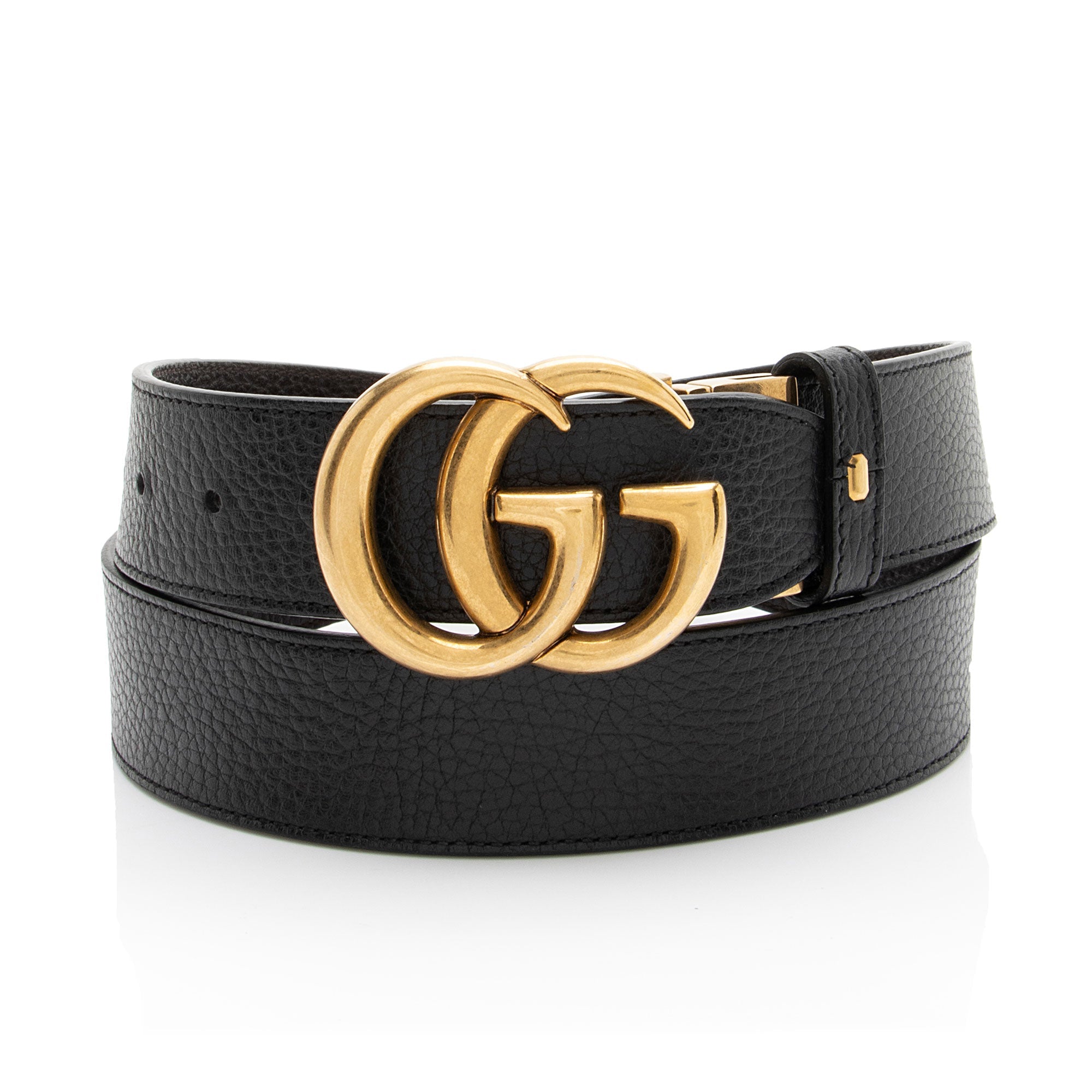 Gucci Leather GG Marmont Reversible Belt - Size 38 / 95