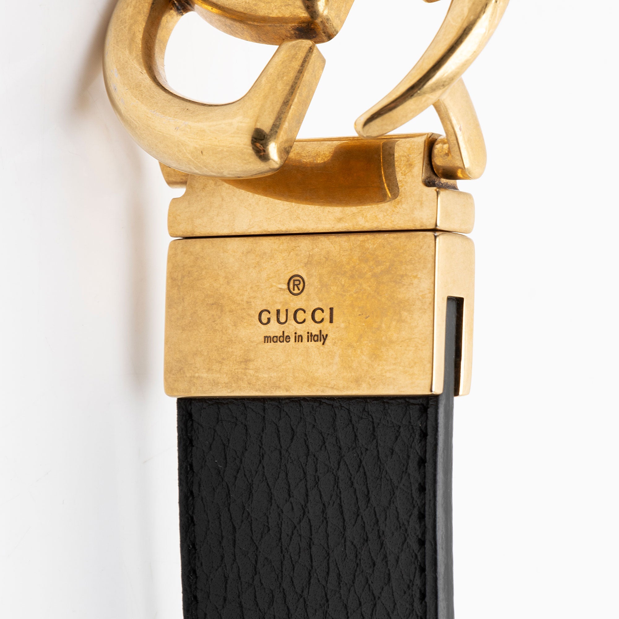 Gucci Leather GG Marmont Reversible Belt - Size 38 / 95