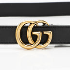 Gucci Leather GG Marmont Slim Belt - Size 28 / 70 (SHF-Z5wAiA)