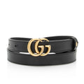 Gucci Leather GG Marmont Slim Belt - Size 28 / 70 (SHF-Z5wAiA)