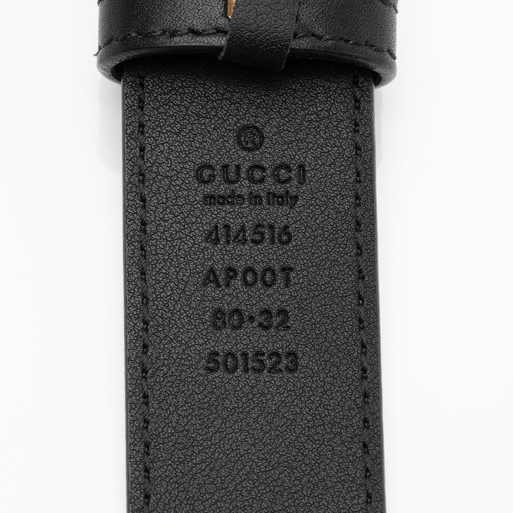 Gucci Leather GG Marmont Belt - Size 32 / 80 (SHF-s2un6d)