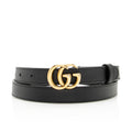 Gucci Leather GG Marmont Slim Belt - Size 34 / 85 (SHF-18947)