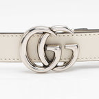 Gucci Leather GG Marmont Slim Belt - Size 34 / 85 (SHF-6FT4ro)