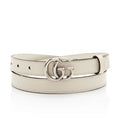 Gucci Leather GG Marmont Slim Belt - Size 34 / 85 (SHF-6FT4ro)