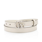 Gucci Leather GG Marmont Slim Belt - Size 34 / 85 (SHF-4gPvWN)