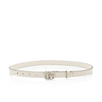 Gucci Leather GG Marmont Slim Belt - Size 34 / 85 (SHF-4gPvWN)