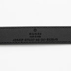 Gucci Leather GG Marmont Slim Belt - Size 34 / 85