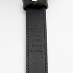 Gucci Leather GG Marmont Slim Belt - Size 34 / 85