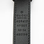 Gucci Leather GG Marmont Slim Belt - Size 34 / 85