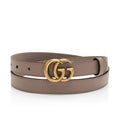 Gucci Leather GG Marmont Slim Belt - Size 36 / 92 (SHF-Y5JG9e)