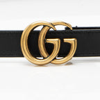 Gucci Leather GG Marmont Slim Belt - Size 36 / 90