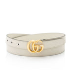 Gucci Leather GG Marmont Slim Belt - Size 38 / 95 (SHF-fUEivE)