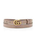 Gucci Leather GG Marmont Slim Belt - Size 44 / 110 (SHF-22299)