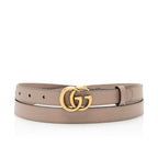 Gucci Leather GG Marmont Slim Belt - Size 44 / 110 (SHF-22299)