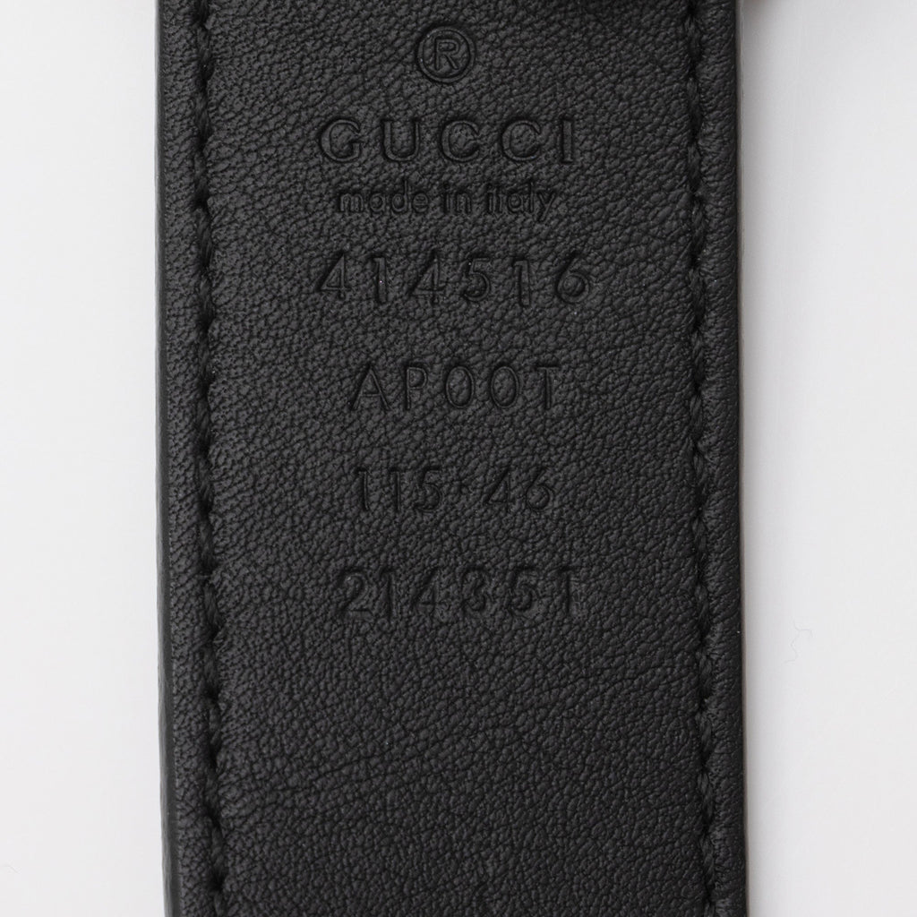 Gucci Leather GG Marmont Slim Belt - Size 46 / 115 (SHF-p3CxeT)