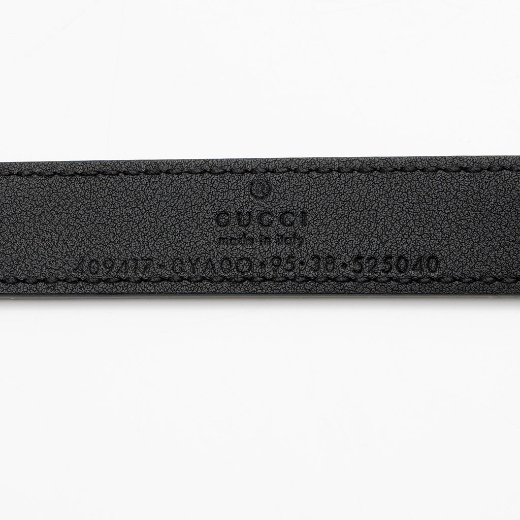 Gucci Leather GG Marmont Slim Belt - Size 38 / 95