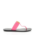 Gucci Leather GG Marmont T Strap Sandals - Size 6 / 36 (SHF-MHM08Q)