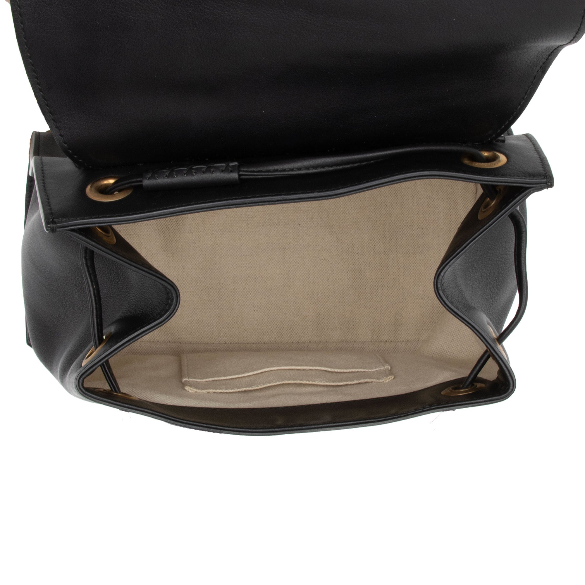 Gucci Leather GG Marmont Web Flap Chain Backpack (SHF-PyHHER)