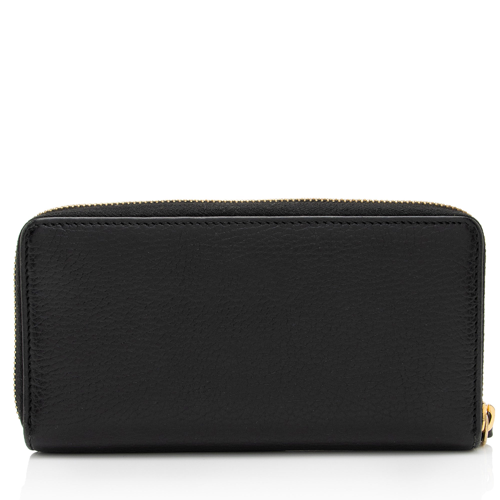 Gucci Leather GG Marmont Zip Around Wallet (SHF-wcWQC8)