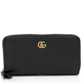Gucci Leather GG Marmont Zip Around Wallet (SHF-wcWQC8)