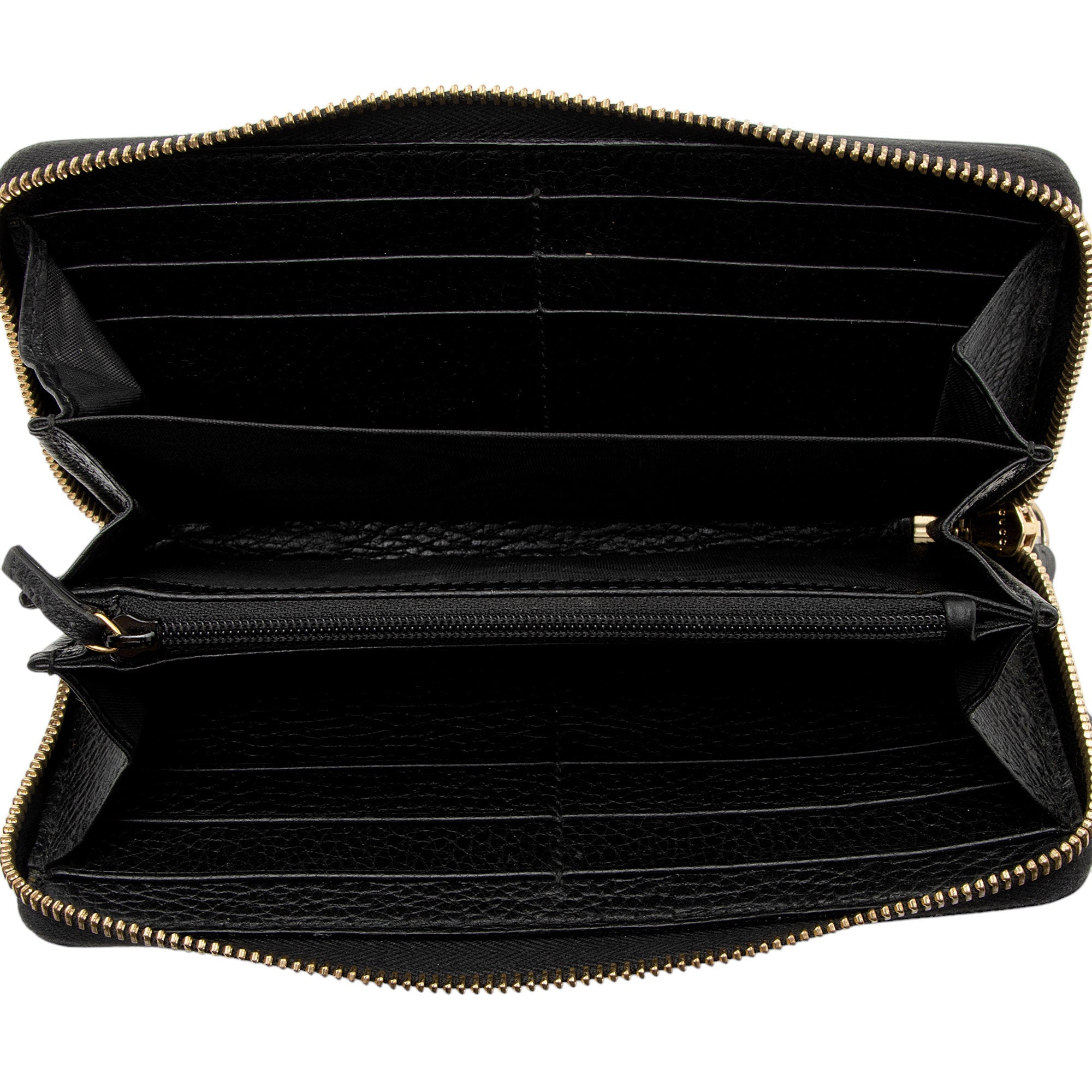 Gucci Leather GG Marmont Zip Around Wallet (SHF-wcWQC8)