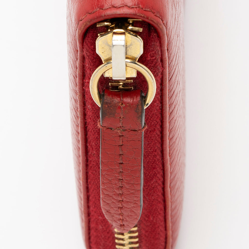 Gucci Leather GG Marmont Zip Around Wallet (SHF-opdCxE)