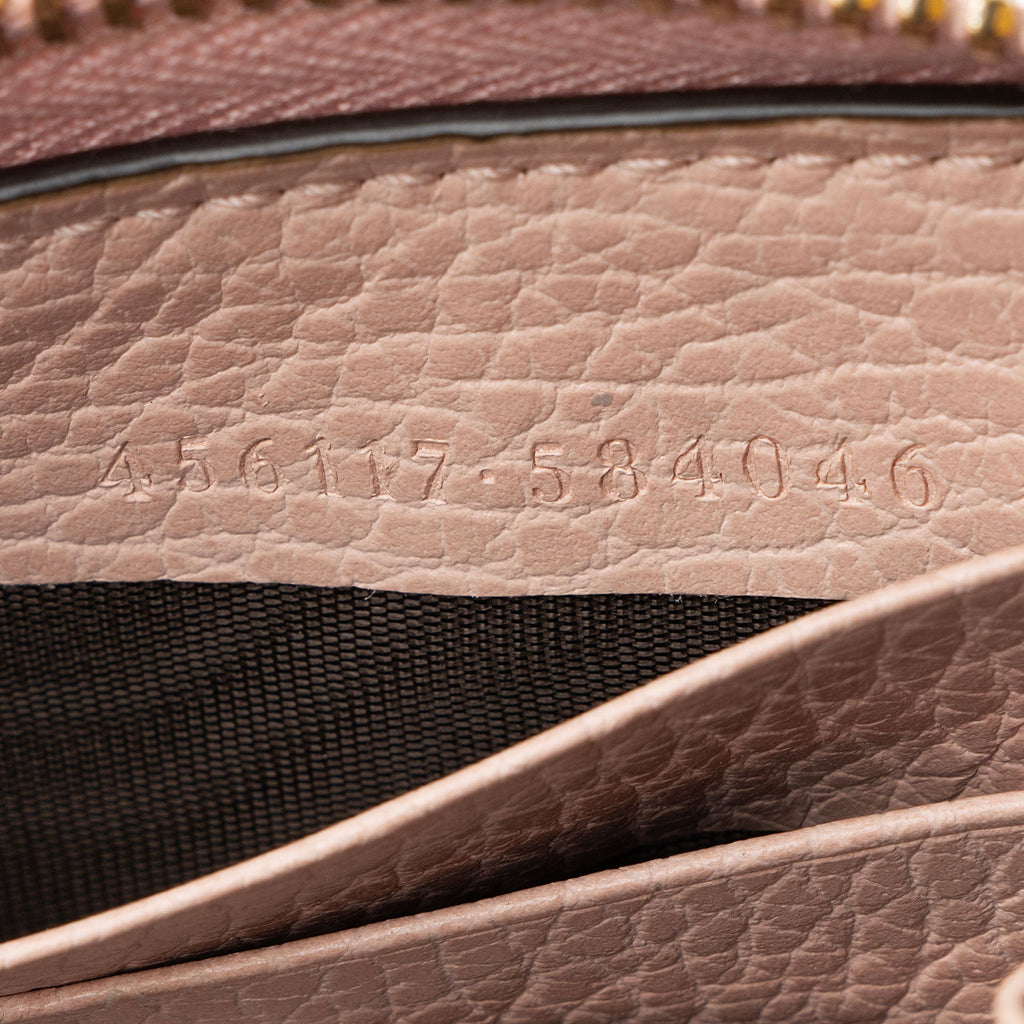 Gucci Leather GG Marmont Zip Around Wallet