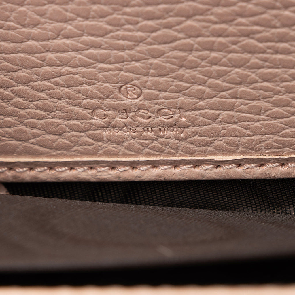 Gucci Leather GG Marmont Zip Around Wallet