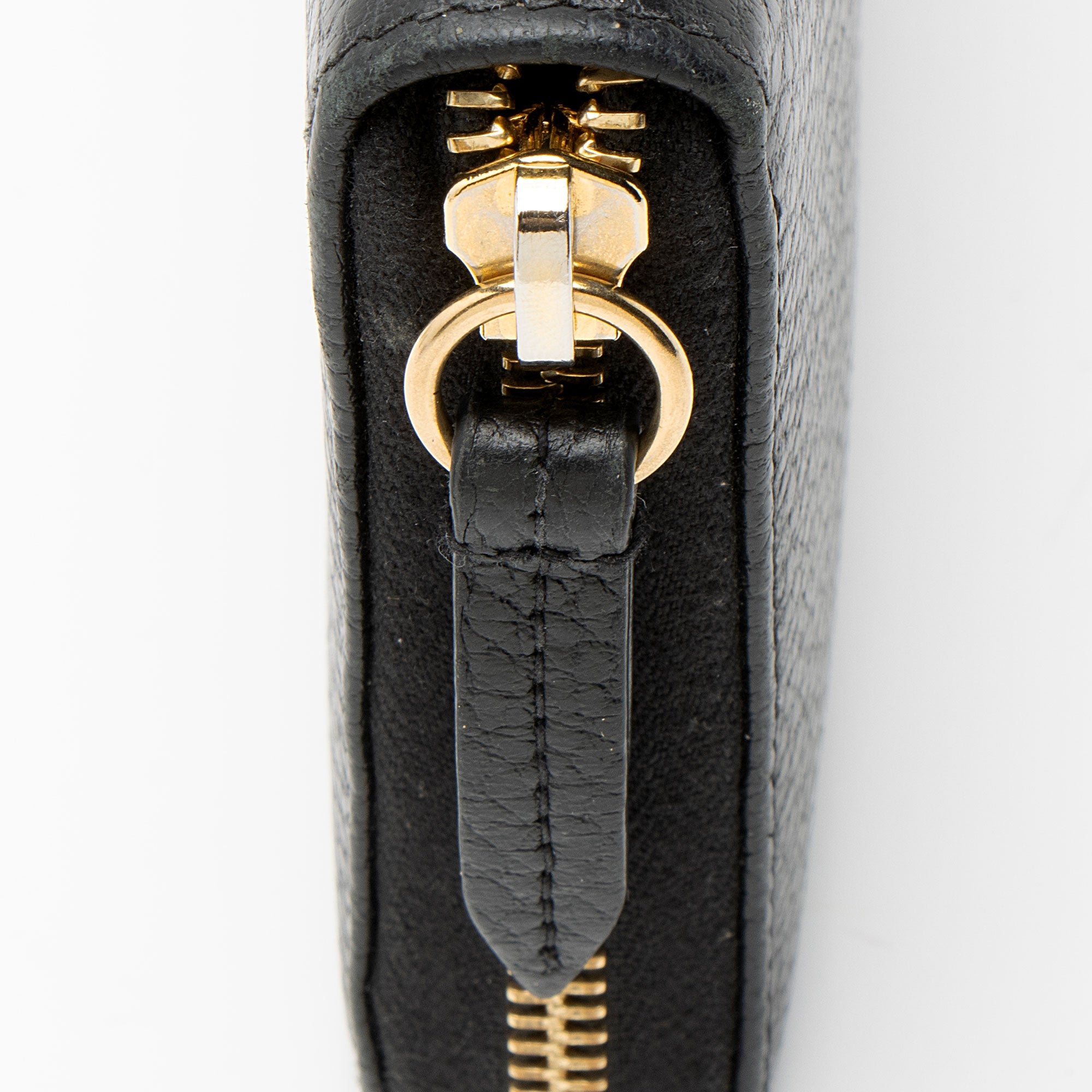 Gucci Leather GG Marmont Zip Around Wallet