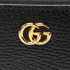 Gucci Leather GG Marmont Zip Around Wallet