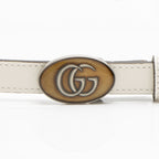 Gucci Leather Enamel GG Slim Belt - Size 36 / 90 (SHF-mDUuLJ)