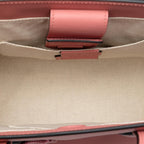 Gucci Leather GG Ribbon Satchel