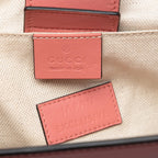 Gucci Leather GG Ribbon Satchel