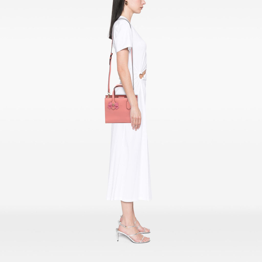 Gucci Leather GG Ribbon Satchel