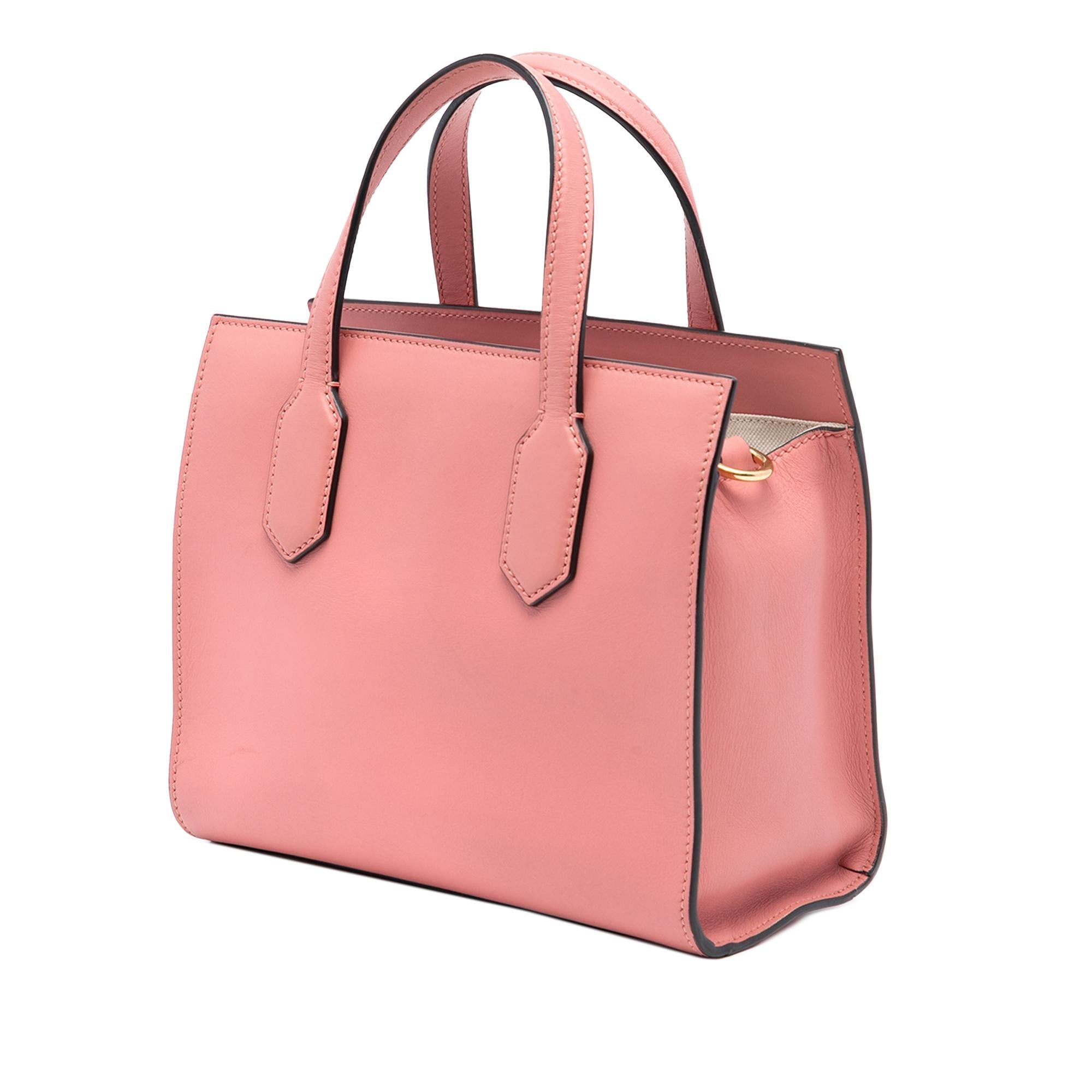 Gucci Leather GG Ribbon Satchel