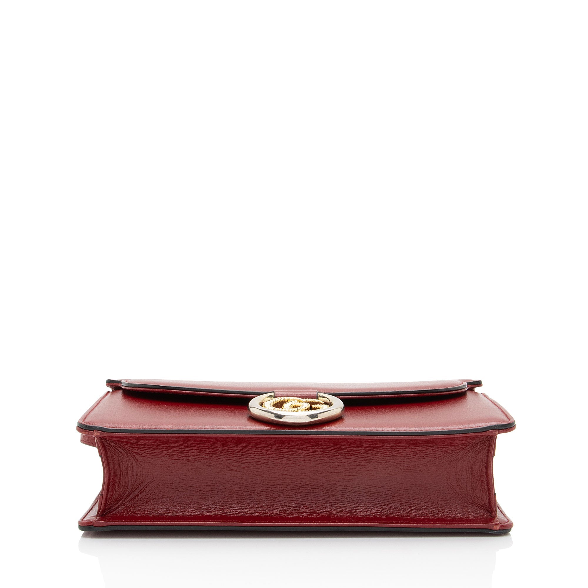 Gucci Leather GG Ring Shoulder Bag