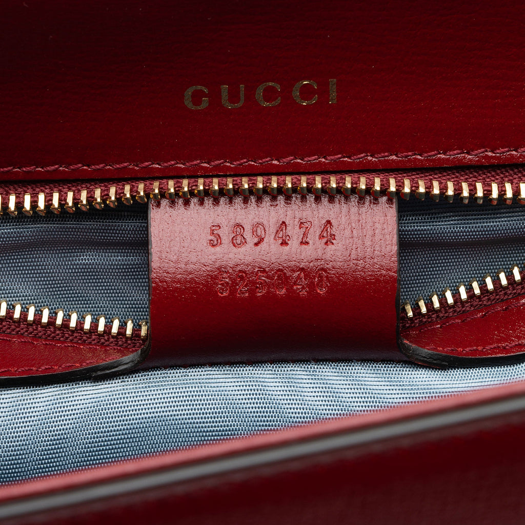 Gucci Leather GG Ring Shoulder Bag