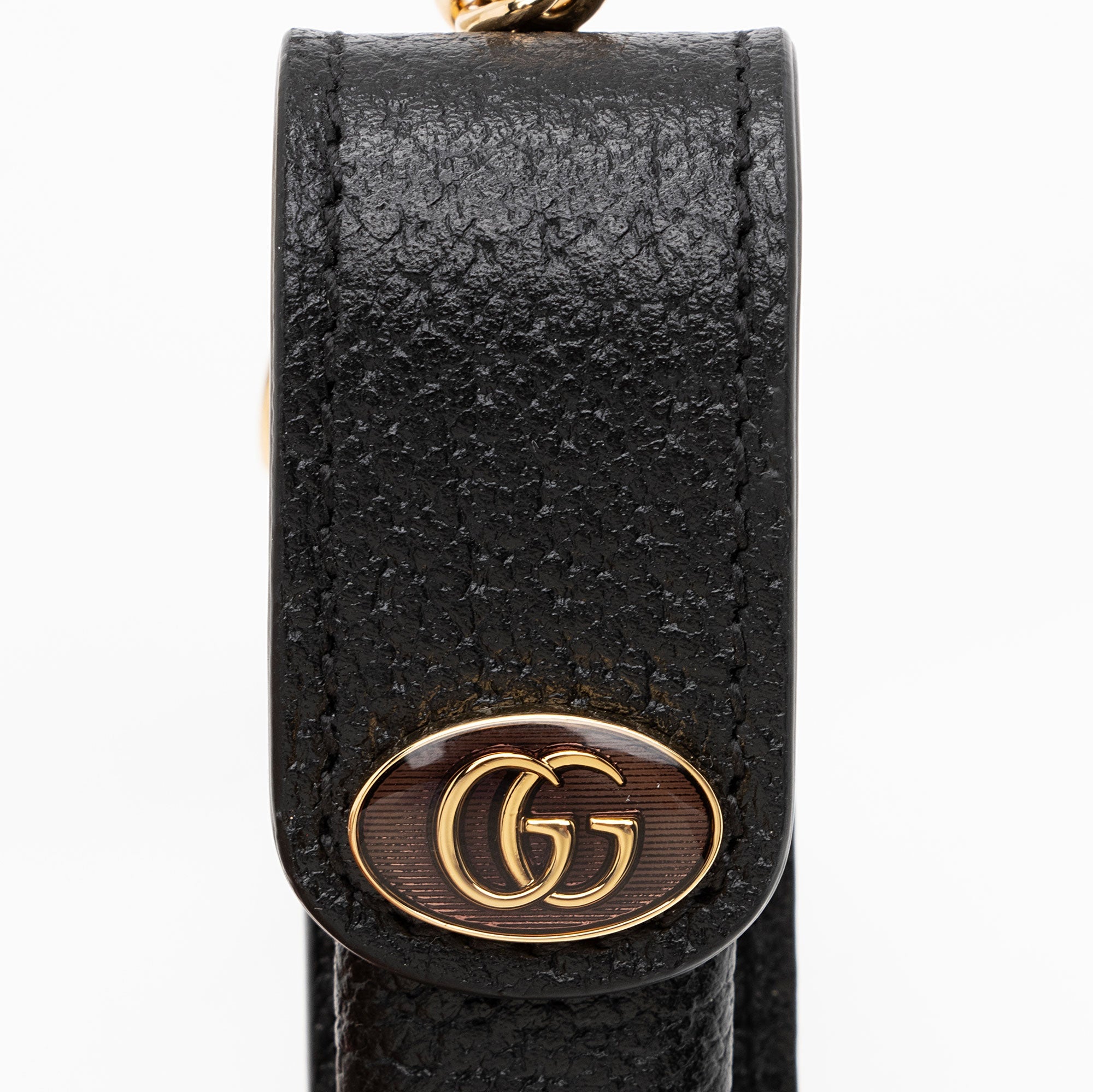 Gucci Leather GG Single Porte-Rouges Keychain (SHF-zQNAoT)