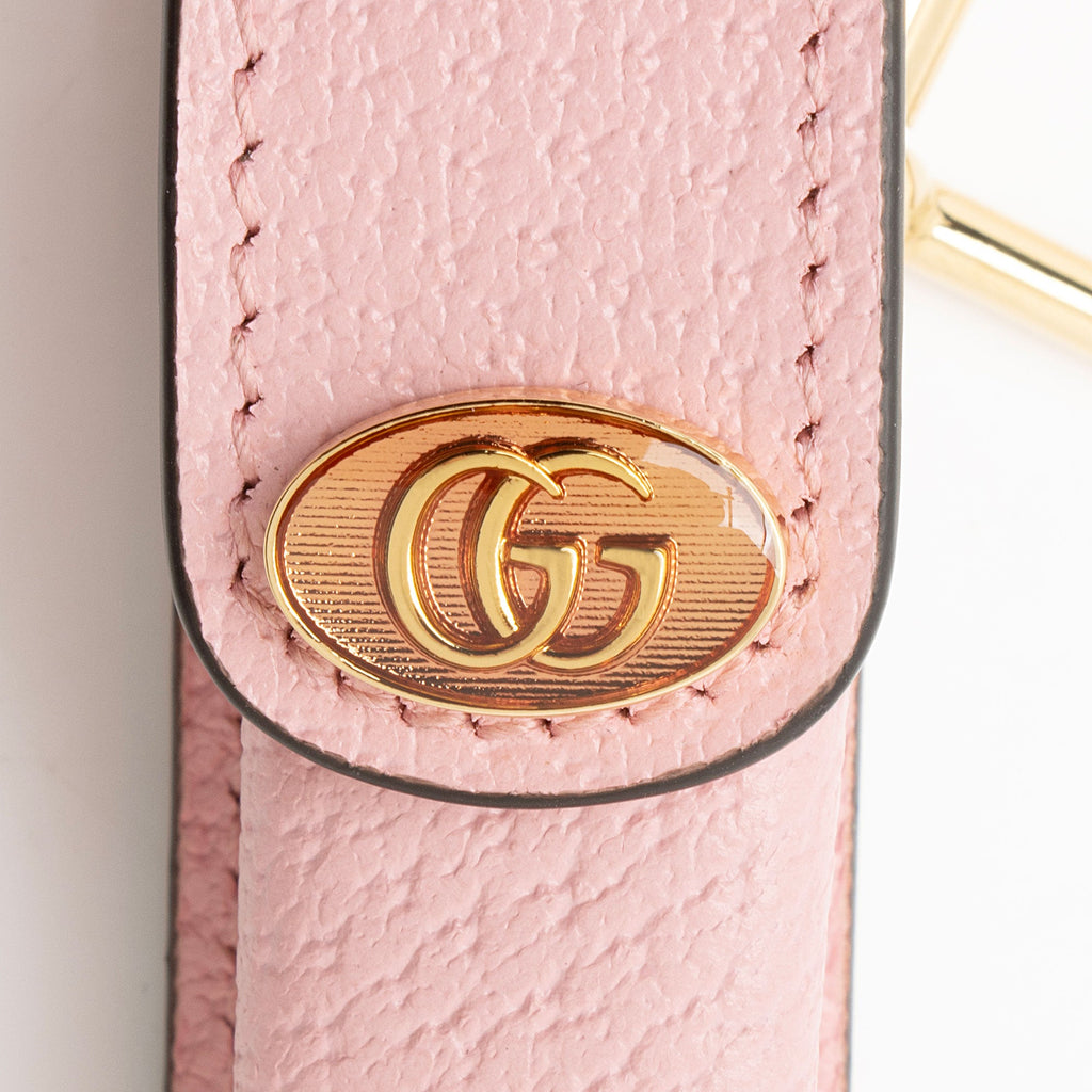 Gucci Leather GG Single Porte-Rouges Keychain (SHF-klWzVz)