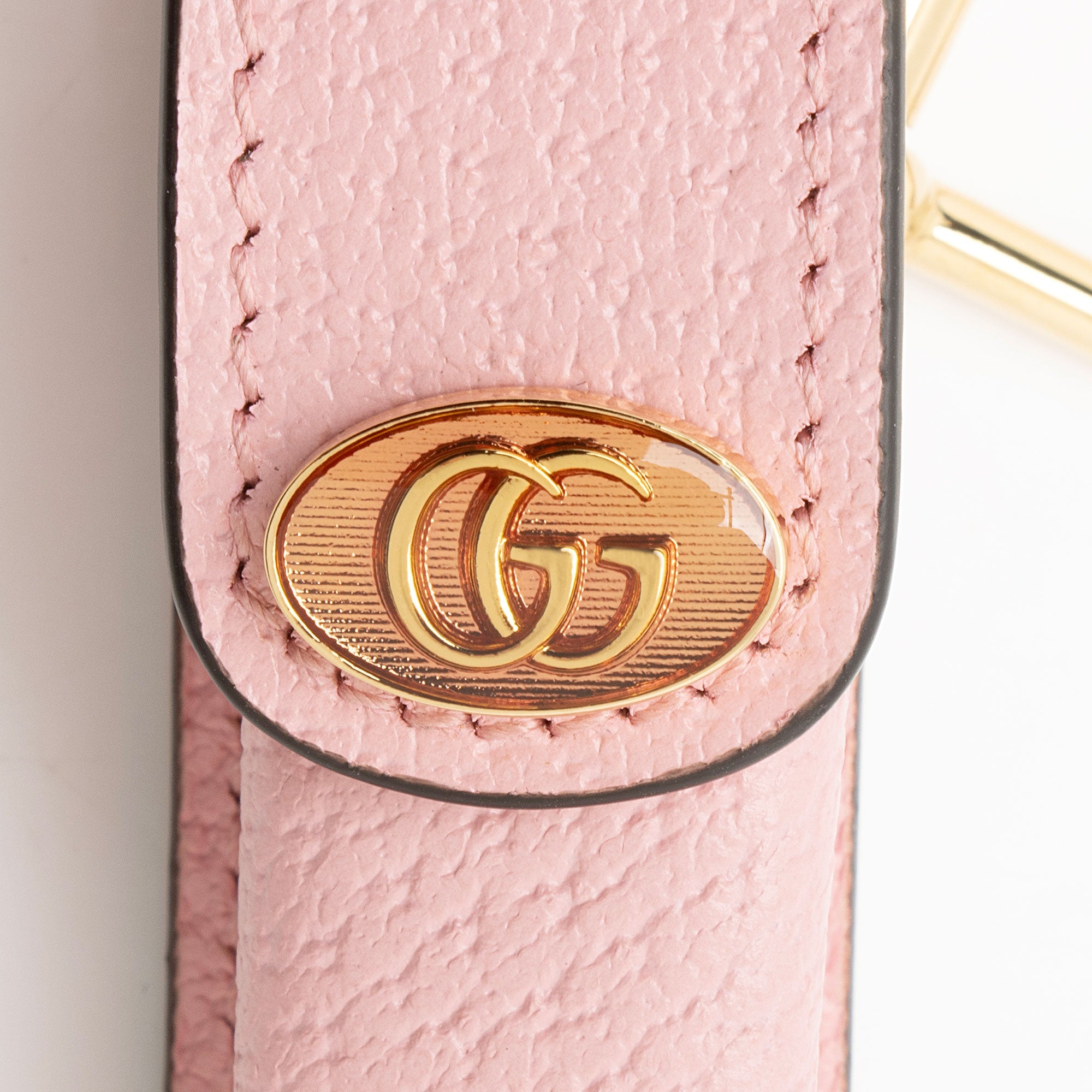 Gucci Leather GG Single Porte-Rouges Keychain (SHF-klWzVz)