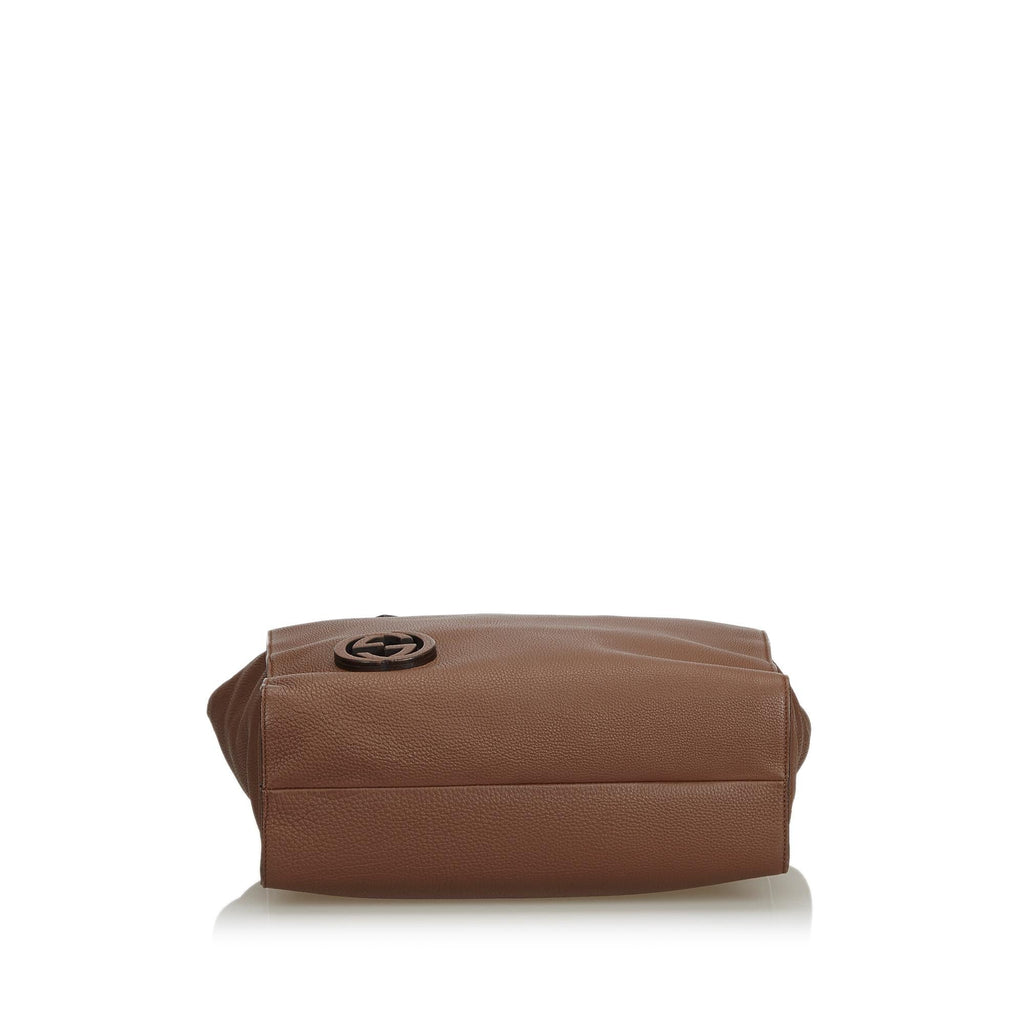 Gucci Leather GG Tote (SHF-12170)
