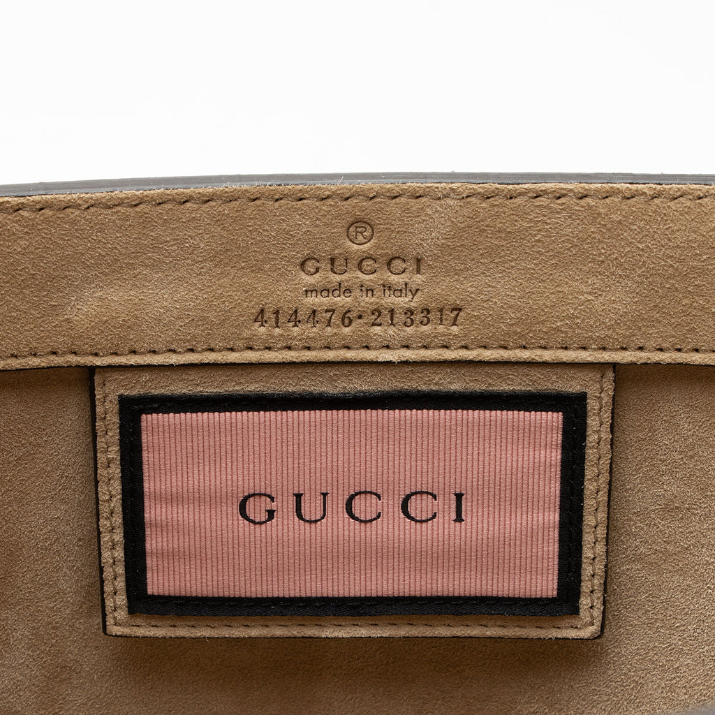 Gucci Leather Ghost Medium Tote