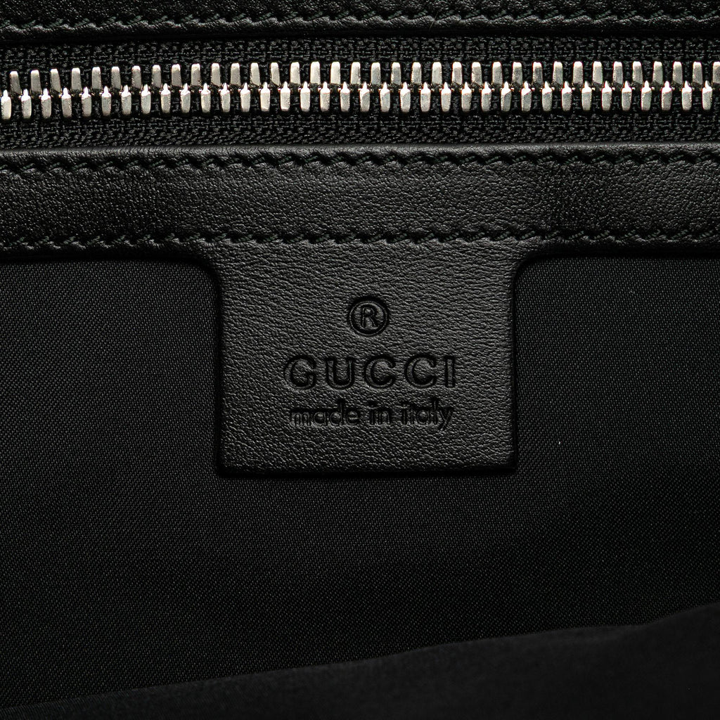 Gucci Leather Gucci Ghost Drawstring Backpack
