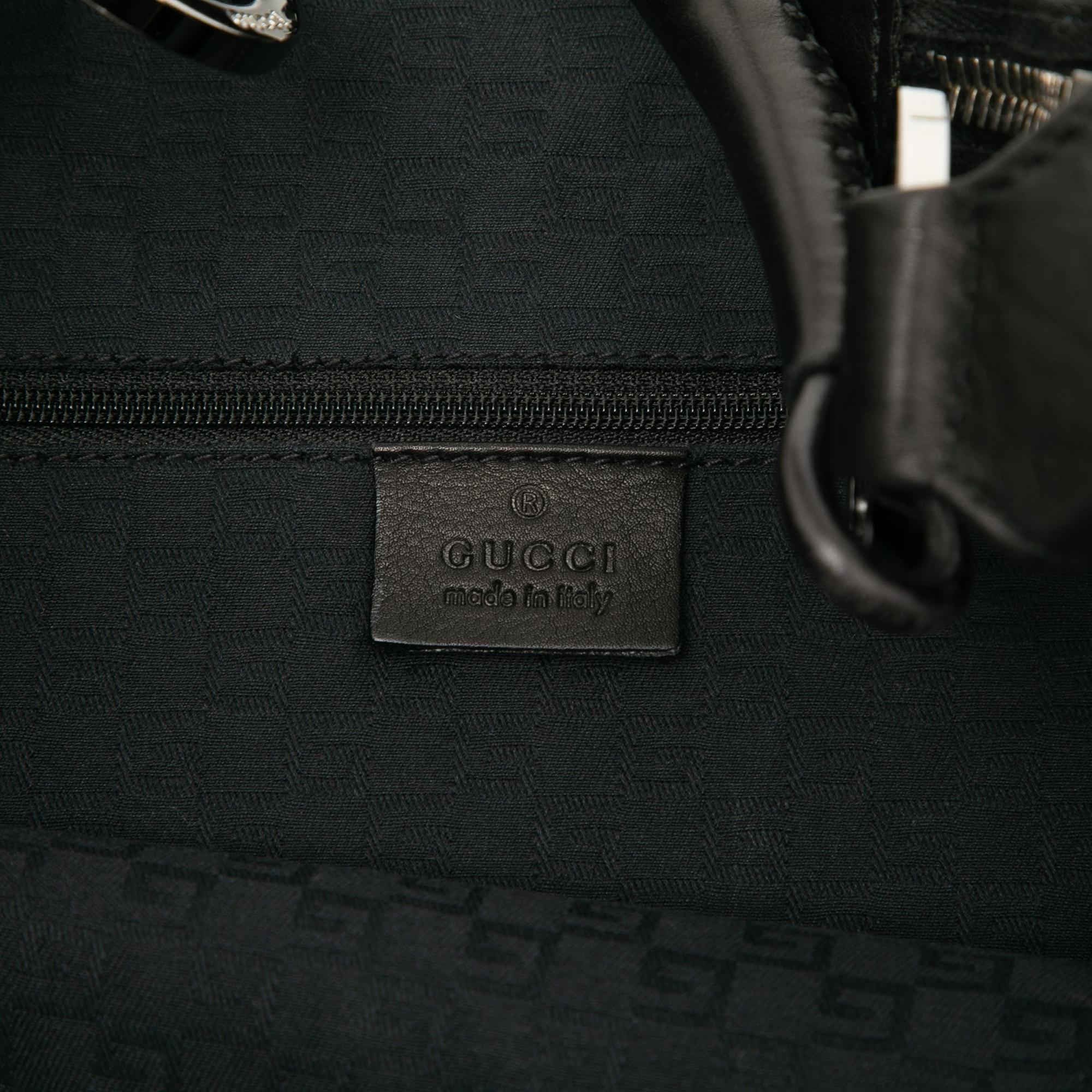 Gucci Leather Half Moon Hobo