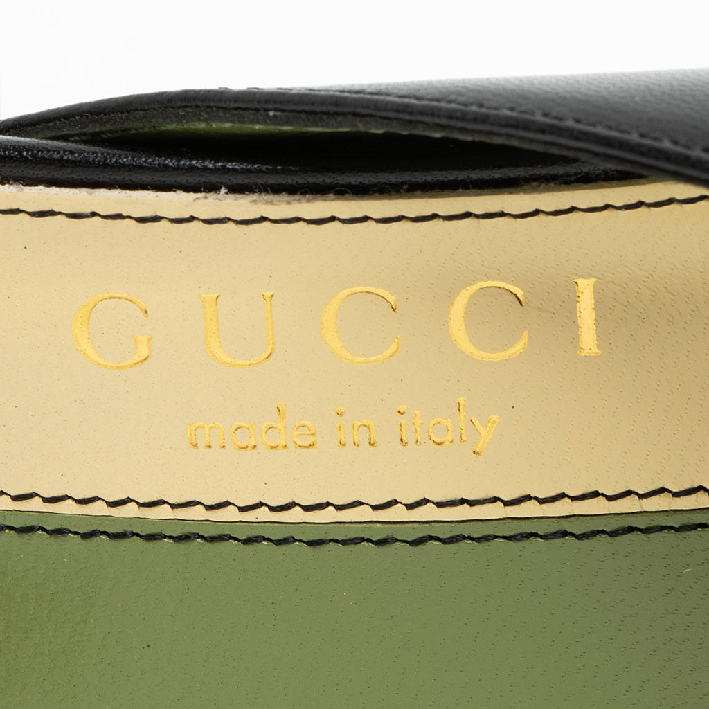Gucci Leather Half Moon Sandals - Size 9.5 / 39.5