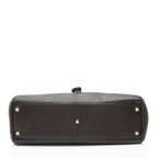 Gucci Leather Heritage Web Buckle Medium Satchel