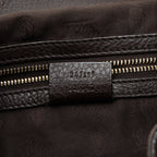 Gucci Leather Heritage Web Buckle Medium Satchel